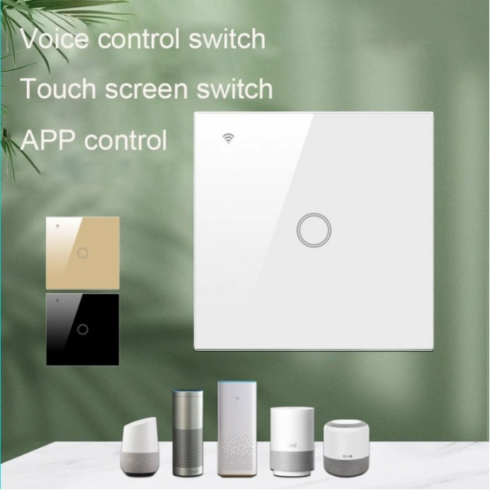 WIFI Glass Panel Touch Screen Voice Control Wall Switch