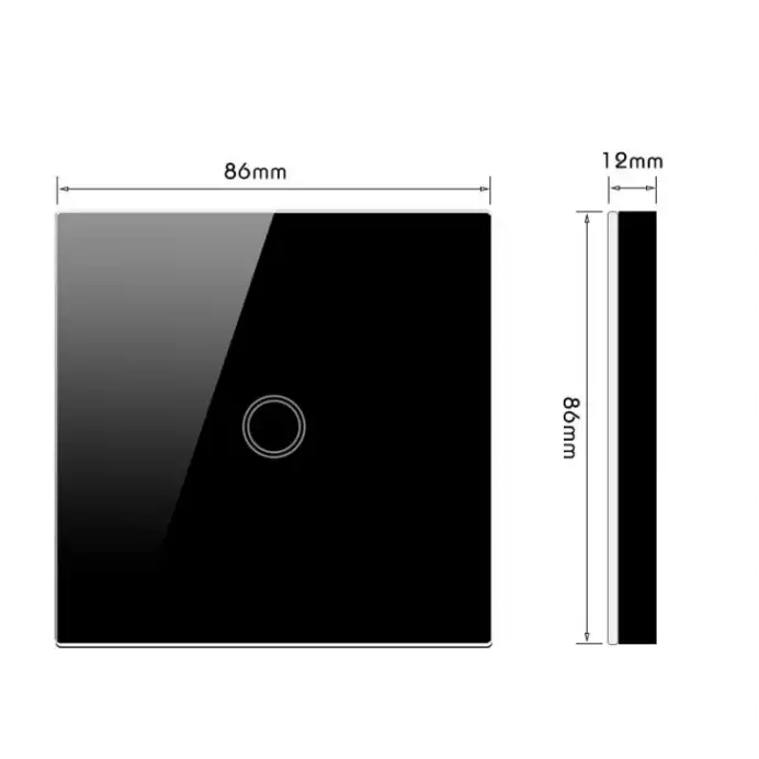 Tempered Glass Touch Screen Panel Wireless Mobile Switch