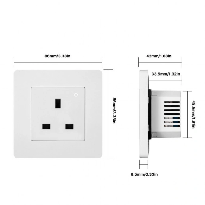 86mm FRP Panel WIFI Smart Socket