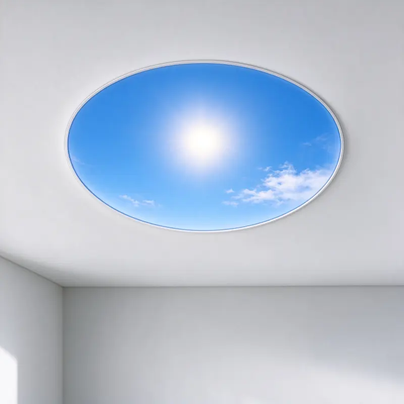 Faux Skylight Bathroom LED Ceiling Light, Dimmer & Timer